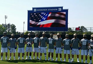Duke Lacrosse Military Appreciation Game