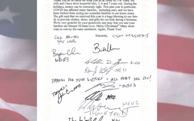 3rd Battalion Thank You Letter